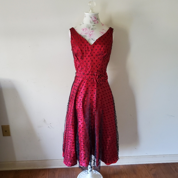 Stop Staring Dresses & Skirts - Stop staring polka dot dress lace pin up vintage